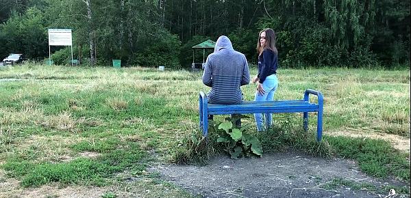  Girl Sucking Dick and Fucking in the Wood - Public Sex